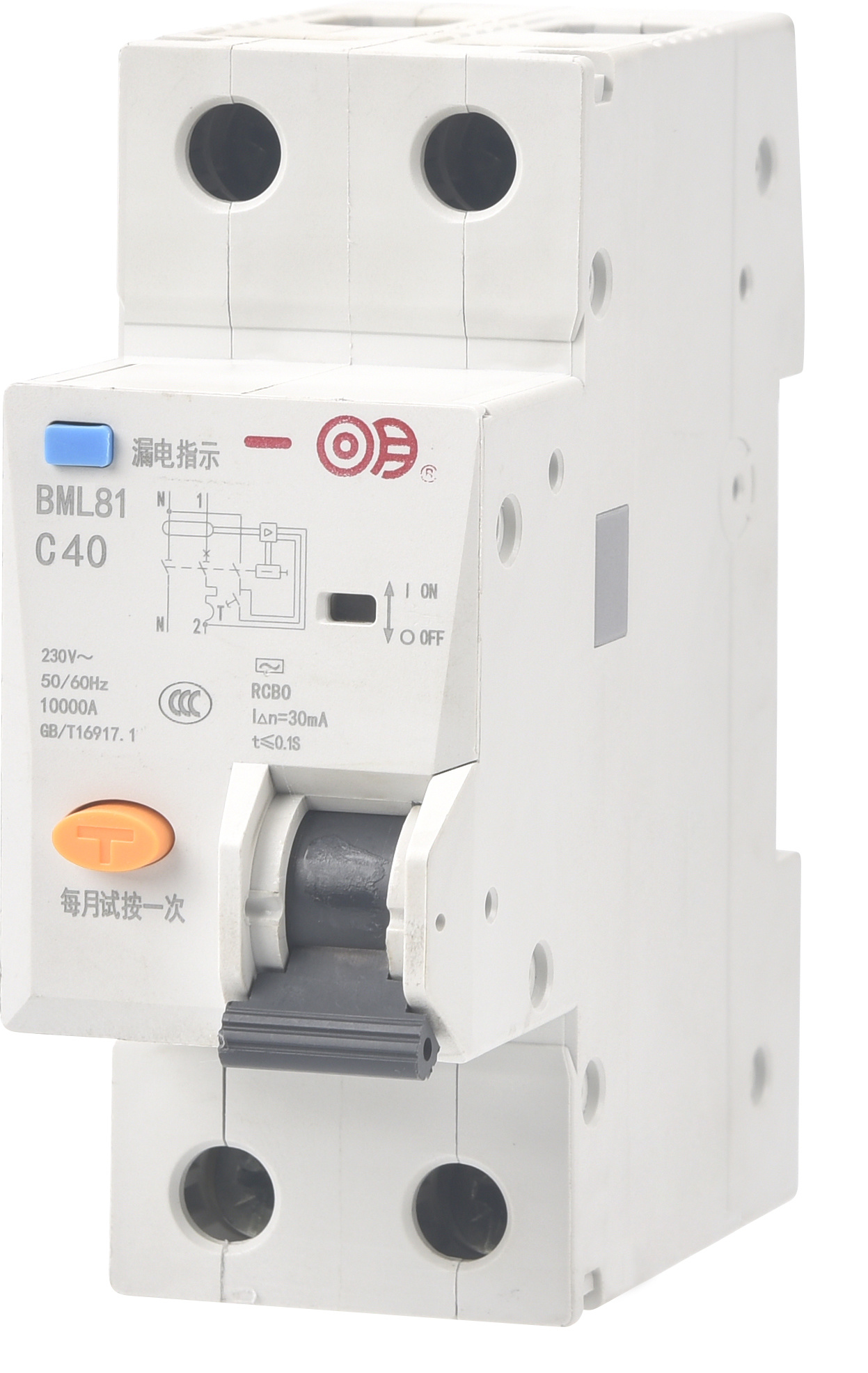 BML81-40(1A-40A)系列小型剩余电流保护断路器（电子式）